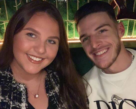 Sean Rice son Declan Rice with his girlfriend Lauren Fryer.